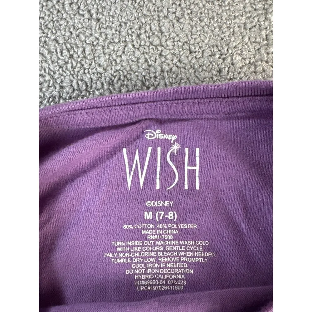 Disney Wish Girls Shirt Sweatshirt Lot of 2 Asha Star Girls Size M / L
